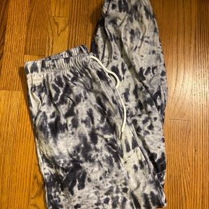 Gray Tie Dye Jogger Sweatpants
